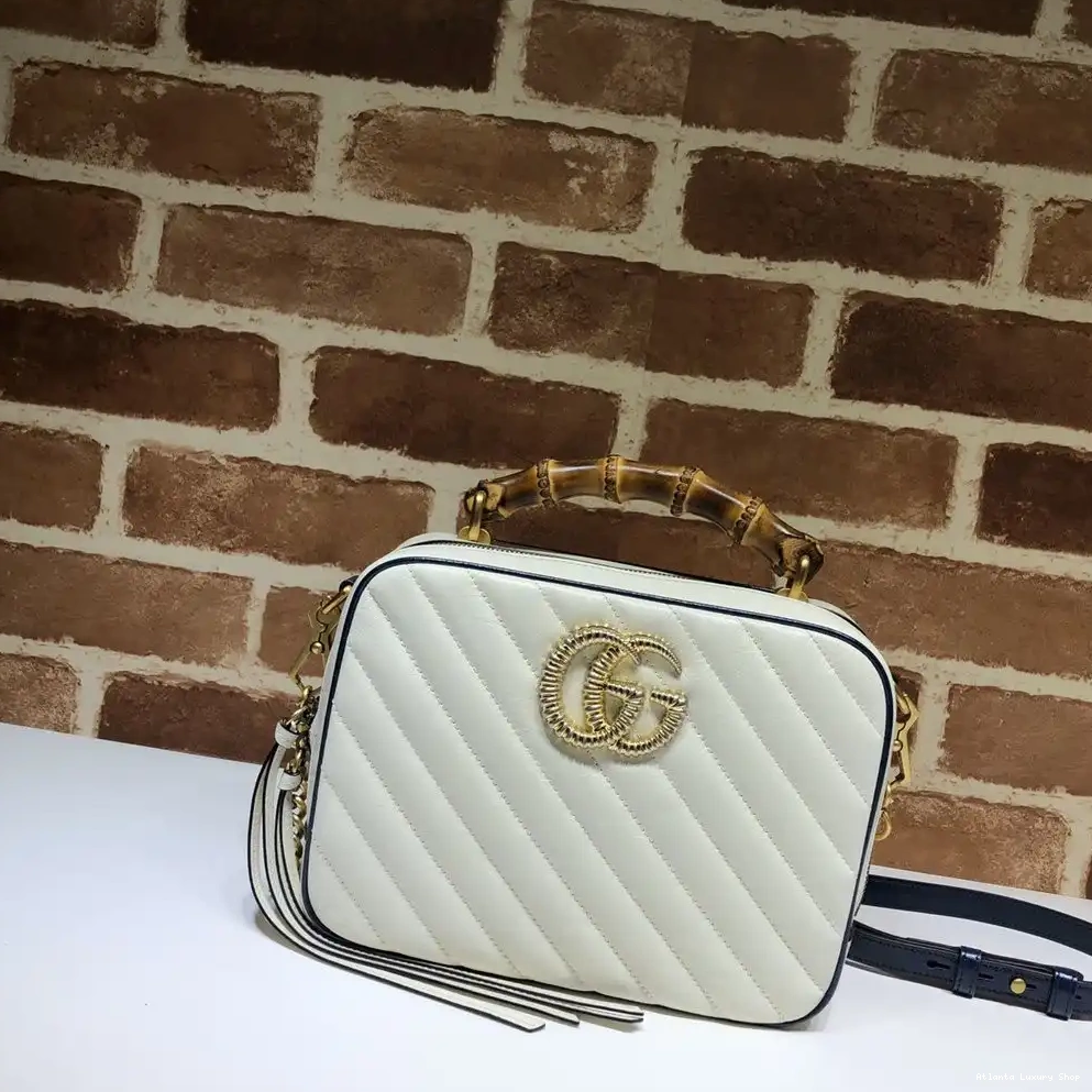 Cheap GUCCI shoulder GG bag Marmont with small bamboo 0221