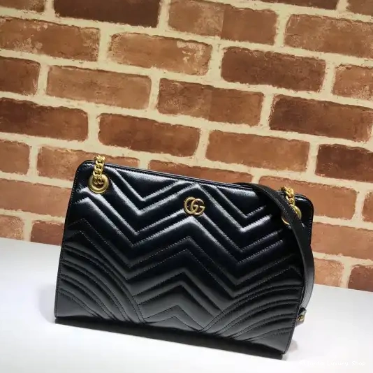 Rep GUCCI Marmont bag shoulder medium GG matelassé 0221