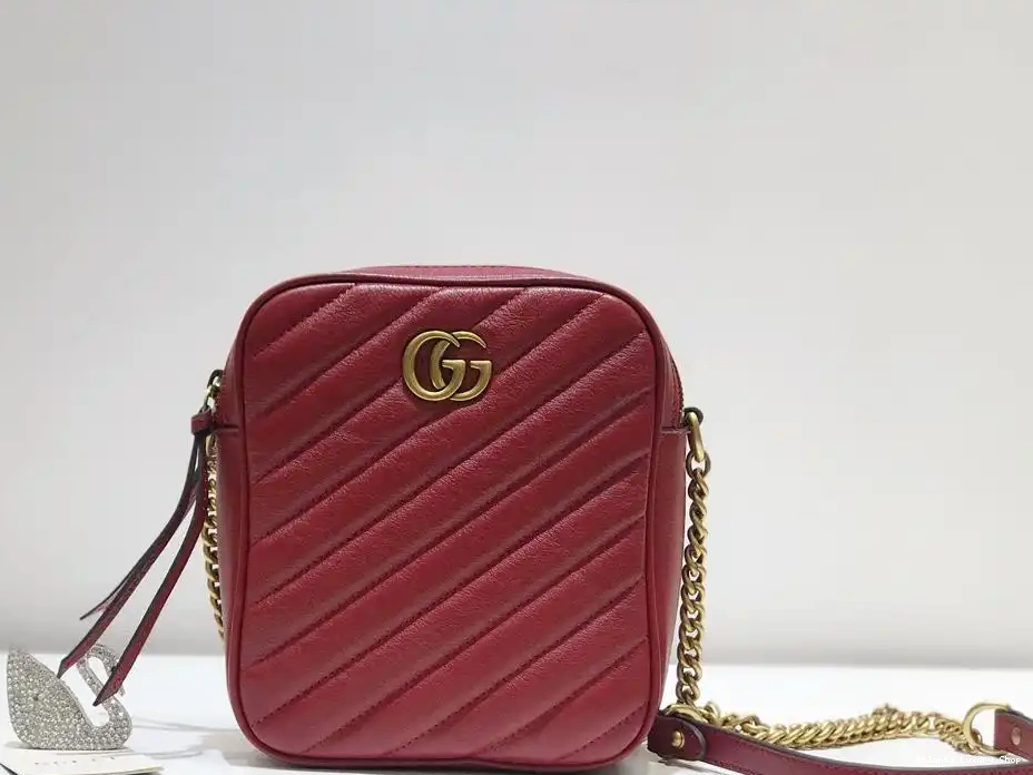 Affordable mini bag GG shoulder Marmont Gucci 0215