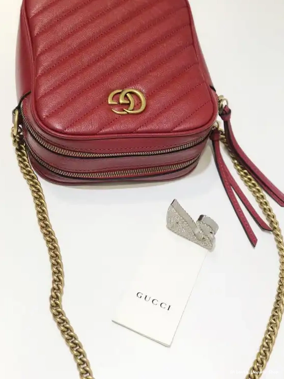 Affordable mini bag GG shoulder Marmont Gucci 0215