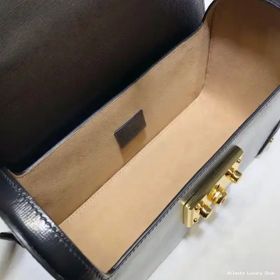 Rep GUCCI bamboo shoulder small GG Padlock bag 0227