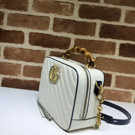 Cheap GUCCI shoulder GG bag Marmont with small bamboo 0221