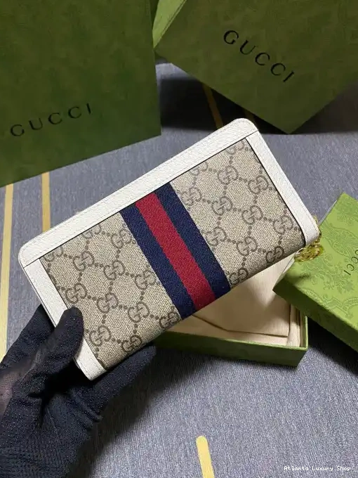 Cheap GG Ophidia Gucci around zip wallet 0224