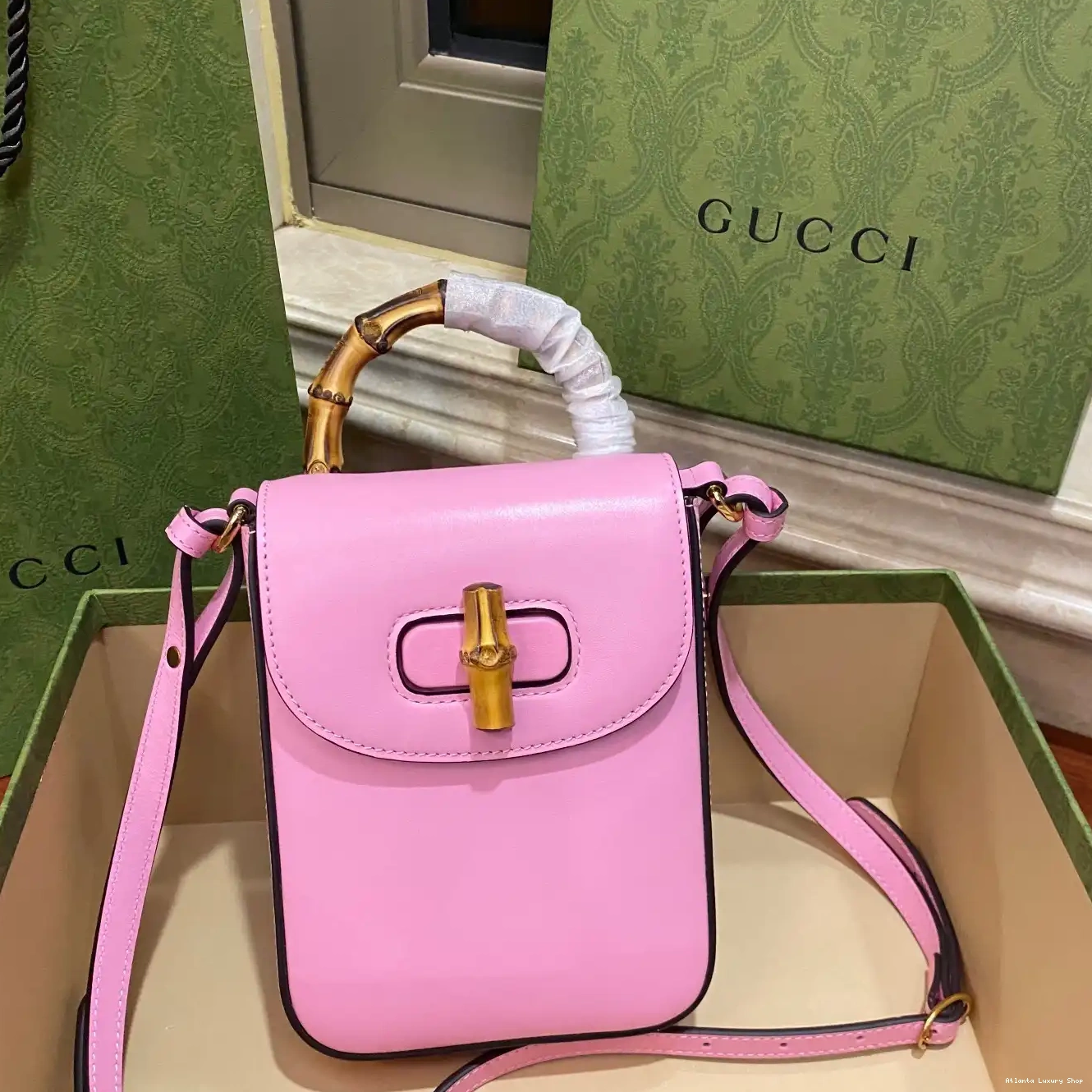 Cheap Bamboo handbag Gucci mini 0303